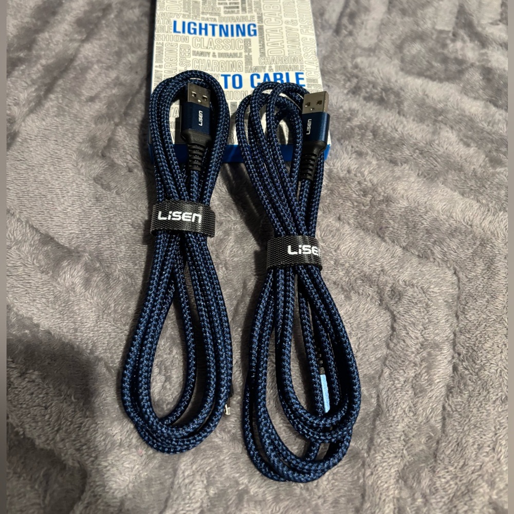iPhone Charger Cable 2Pack 6FT, Nylon Braided‎ Lightning Cable